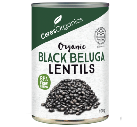 Black Beluga Lentills ORGANIC – 400gm