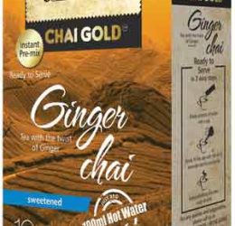 Ginger Chai Gold Sweetened GEEBEES – 10bag